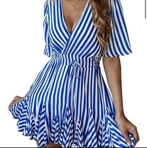 Blue stripe sundress